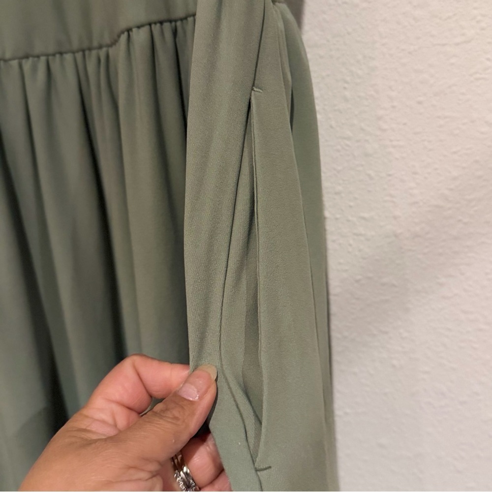 Simply Vera Vera Wang Olive Maxi Dress - Picture 6 of 11